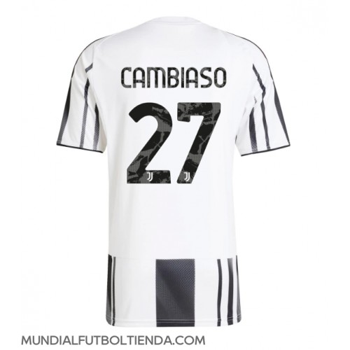 Camiseta Juventus Andrea Cambiaso #27 Primera Equipación Replica 2025-26 mangas cortas